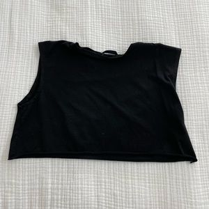 Black crop  top